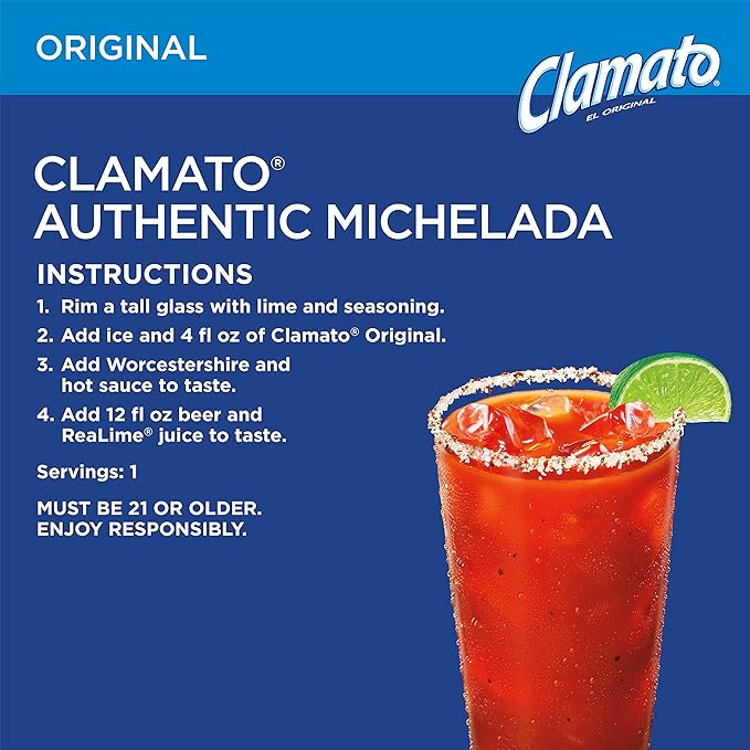 Clamato Original Tomato Cocktail 5.5 fl oz cans (Pack of 24)