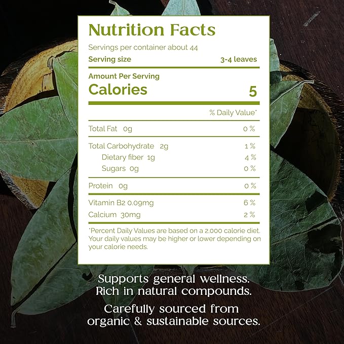Organic Pharmacist Dried Soursop Leaves Graviola Leaf Guanabana Guyabano Used for Tea and Extract Soursop Bitters for Tea 60G 175+ Whole Leaves