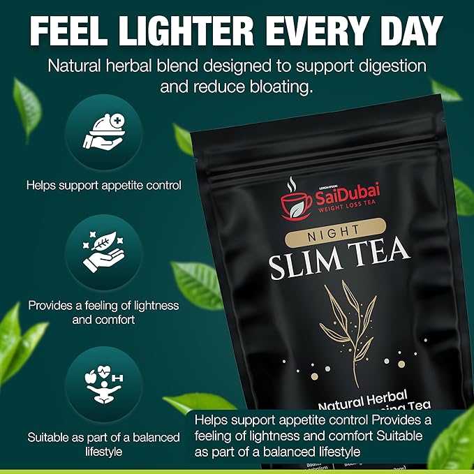 Premium Detox Tea Kit Herbal Slim Tea Duo 28 Morning Vitality Bags &amp 28 Night Calm Bags Certified Herbal Blend with REACH MSDS &amp Heavy Metal Tests Safe Caffeine Free Supports Active Lifestyle