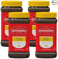 Community Coffee and Chicory Medium Dark Roast Instant | 7 Oz Jar | Pack of 4 | Arabica Beans | Rich Flavorful