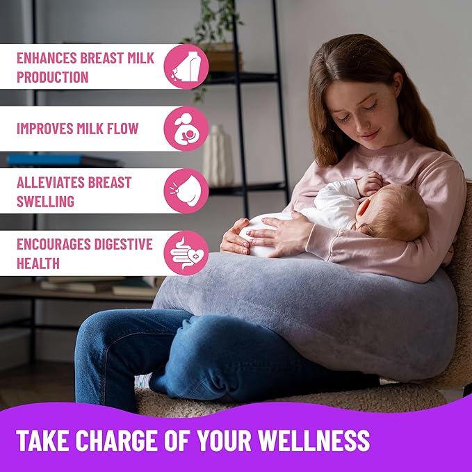 Mama's Select Organic Goat’s Rue Capsules for Breast Milk Production – Non-GMO Vegan Gluten- Free Lactation Support Supplement – Safe &amp Effective for Nursing Moms – Third-Party Tested