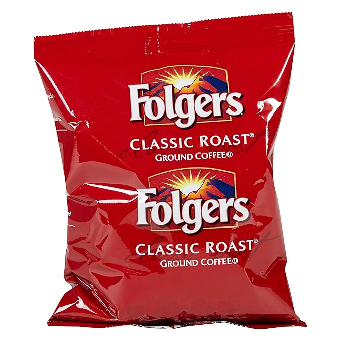 Folgers Classic Roast Ground Coffee 6.3 Ounce (Pack of 30)