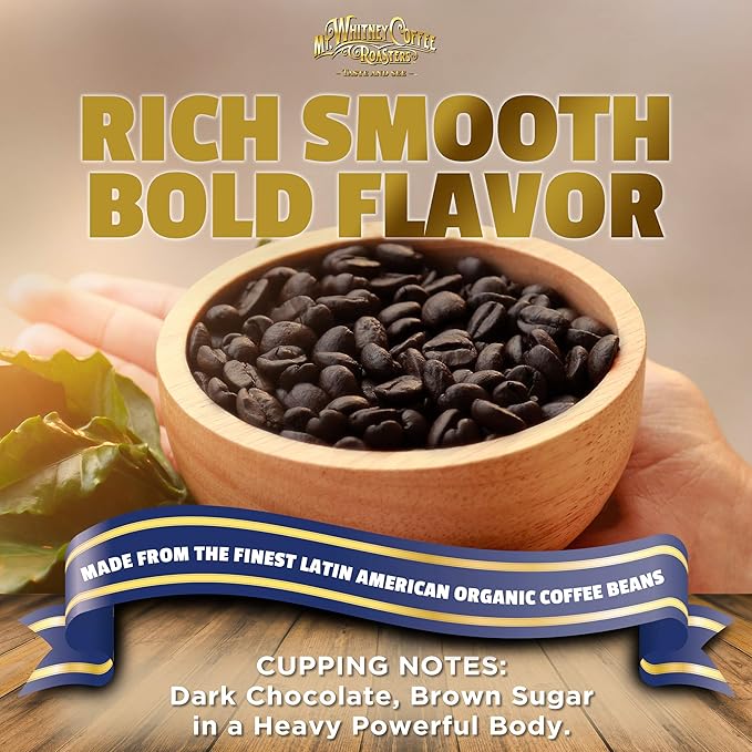 Mt. Whitney Organic French Roast Dark Roast Low Acid Coffee (Whole Bean 5 Lb)