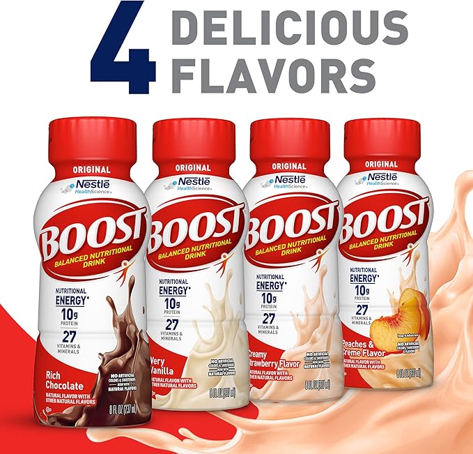 BOOST Original Ready to Drink Nutritional Drink Creamy Strawberry 8 fl oz (Pack of 24)