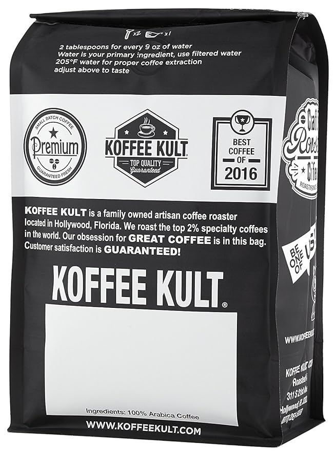Koffee Kult Colombian Medium Roast Coffee Beans 100% Single Origin Colombia Arabica Whole Bean (Whole Bean 32oz)