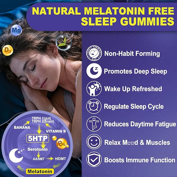 GABA GummiesMelatonin Free Natural Sleep Gummies