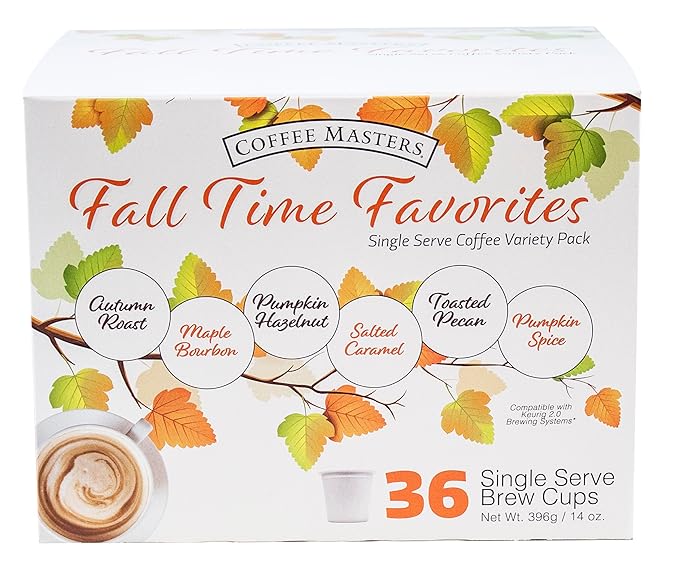 36 Count Coffee Single Serve Cups Fall Time Favorites