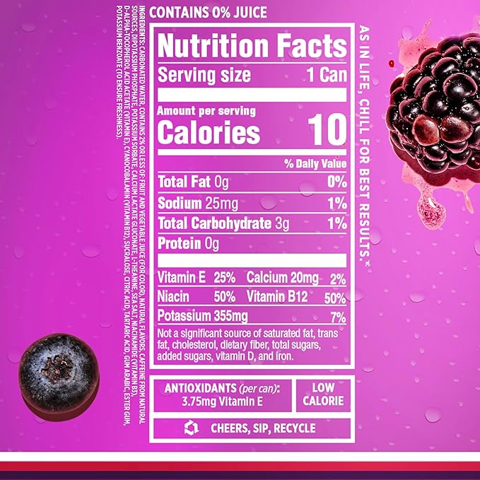 Sparkling Ice +ENERGY Maximum Mango and Sparkling Ice +ENERGY Berry Blast Sparkling Water. Energy drinks with Vitamins &amp Electrolytes Zero Sugar 12 fl oz Cans (Pack of 12 each)