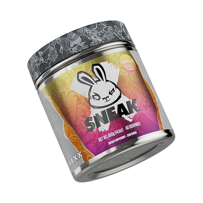 SNEAK Energy Drink Powder | Tropikilla | No Sugar. No Nasties. Just Natural Caffeine Focus-Boosting Nootropics | 40 Servings
