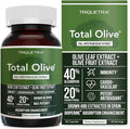 Total Olive® - Olive Leaf Extract (40% Oleuropein) Plus Olive Fruit Extract (20% Hydroxytyrosol) – Full Spectrum Extract Grown &amp Extracted in Spain – BioPerine Absorption Enhancement (60 Count)