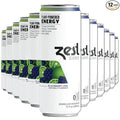 Zest Clean Energy Drink – Blackberry Lime – Zero Sugar 0 Calories – 120mg Caffeine + 100mg L-Theanine for Focus Energy &amp Concentration – Healthy Zero Sugar Energy Drink – 12oz Can 12 Pack