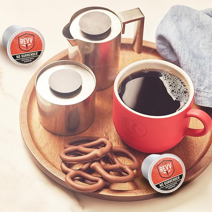 REVV No Surrender Keurig Single-Serve K-Cup Pods Dark Roast Coffee 48 Count