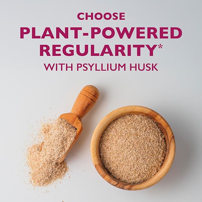 Metamucil 4-in-1 Psyllium Husk GLP-1 Friendly Fiber Supplement Sugar-Free 114 teaspoons Orange Flavored Daily Fiber Powder for Digestive Health made with Plant-Based Psyllium Husk Fiber