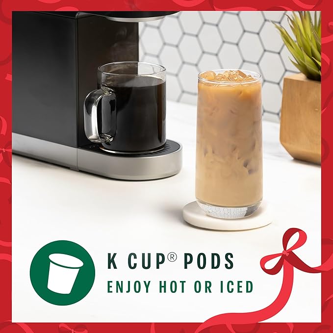 Starbucks K-Cup Coffee Pods Medium Roast Coffee for Keurig Brewers Holiday Blend 100% Arabica Limited Holiday Edition 1 Box (32 Pods)