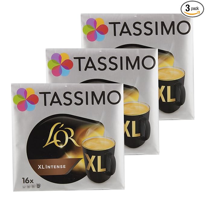 Tassimo L'Or XL Intense Coffee Coffee Capsules Ground Roast Coffee 48 T-Discs