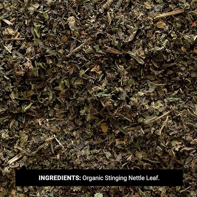 Frontier Co-op Organic Stinging Nettle Leaf Cut and Sifted For Making Nettle Tea Kosher | 16 Ounce (Pack of 1)