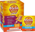 Metamucil On-the-Go Packets Sugar-Free 44 Packets 4-in-1 Psyllium Husk Fiber Supplement Orange Flavored Individual Servings Great for Travel Fiber Supplement for Digestive Health and Regularity
