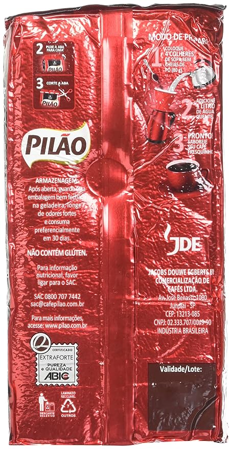 Cafe Pilao Extraforte 500gr 2 Pack Black