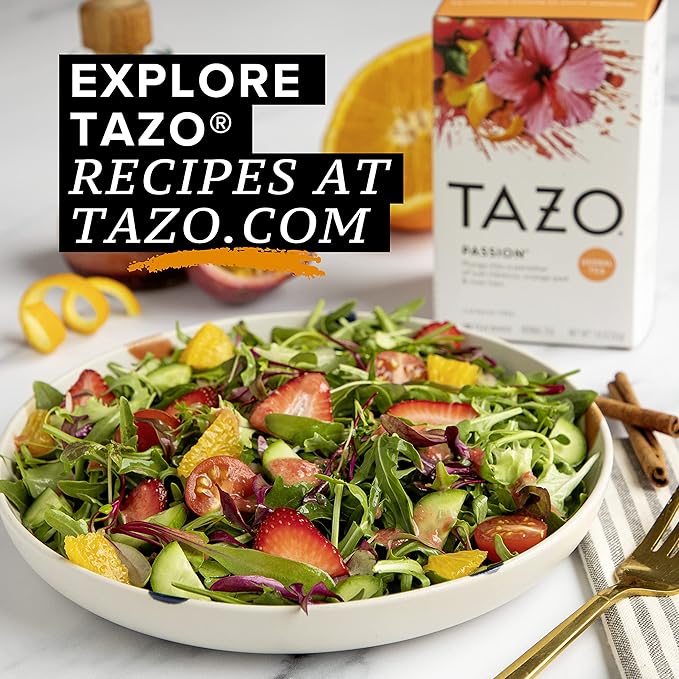 TAZO Passion Herbal Tea Bags Iced or Hot Caffeine-Free 120 Total Tea Bags (20ct - Pack of 12)