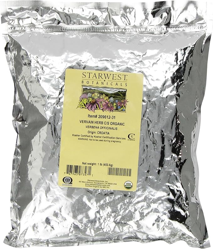 Starwest Botanicals Vervain Herb Cut/sifted 1-Pound