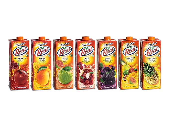 Dabur Real Guava (Mocktail/Cocktail) Fruit Nectar 1 Ltr. ( pack of 3)