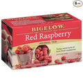 Bigelow Tea Red Raspberry Herbal Tea Caffeine Free Tea with Red Raspberries Apples and Elderberries 20 Count Box (Pack of 6) 120 Total Tea Bags