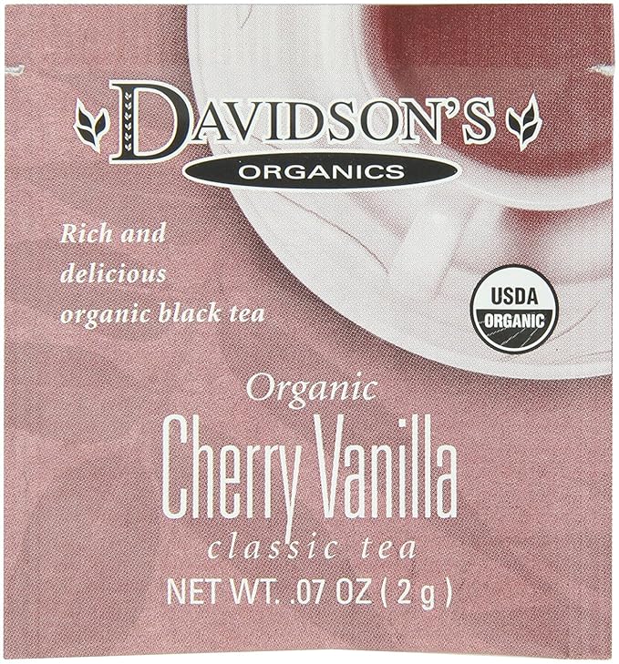 Davidson's Organics Cherry Vanilla 100-count Individually Wrapped Tea Bags