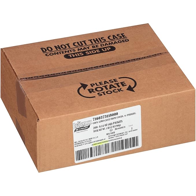 REALEMON Single Serve Lemon Juice 4 gr. (Pack of 200)