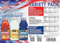 Langers Red White and Blue Fruit Punch Variety Pack 10 Fl Oz (Pack of 12)