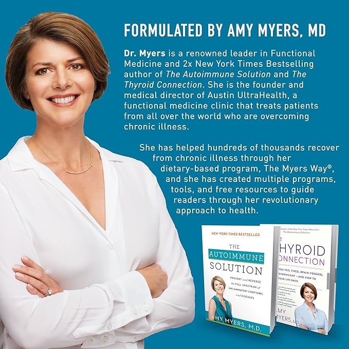 Amy Myers MD Rest and Restore - Supports Restful Sleep Sleep Cycle Balance &amp Overnight Rejuvenation - Non-Habit Forming - Gluten-Free - 60 Capsules (30 Servings)