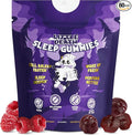 LITTLE DEATH Deep Sleep Gummies 60 Pcs. – 50 mg. Magnesium Ashwagandha Chamomile Vitamin B6 – Raspberry Flavor – Melatonin Free Sugar Free Vegan Made in USA