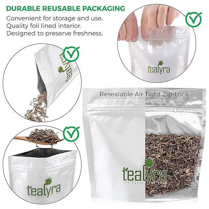 Tealyra - Huang Cha - Rare Yellow Tea - Best Chinese Yellow Loose Leaf Tea - Antioxidants Rish - Caffeine Medium - 110g (4-ounce)