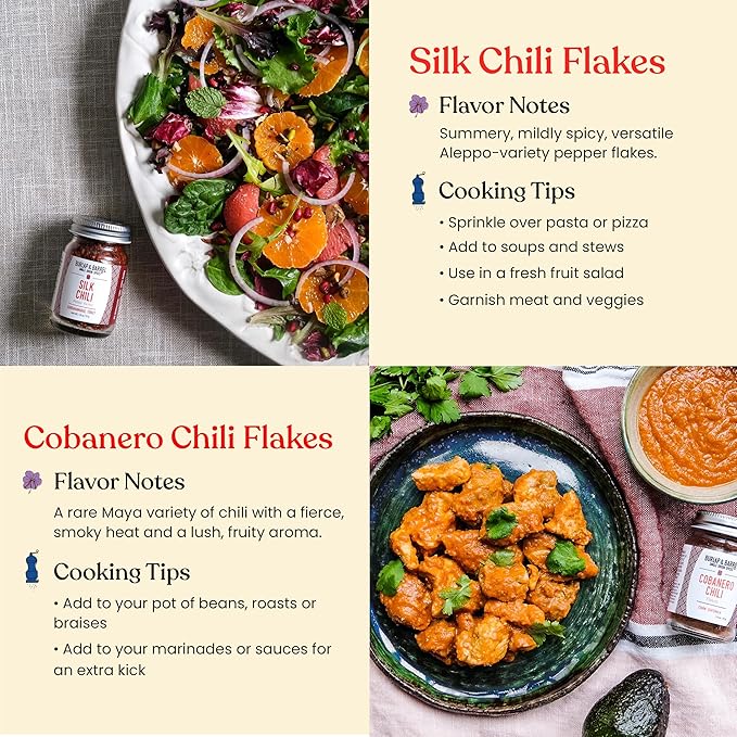 Burlap &amp Barrel Chili 6-Pack Gift Set- As Seen on Shark Tank! 6 of Our Favorite Chilis From Around the World- Includes Mild Medium &amp Hot Chilis - 6 Full Size Jars