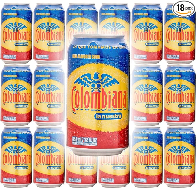 Colombiana La Nuestra Kola Flavored Soda 12oz Can (Pack of 15 Total of 180 Fl Oz)