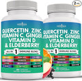 Quercetin Zinc Vitamin C Vitamin D Bromelain Elderberry - Nettle Supplement with Artemisinin Sea Moss Echinacea - 120 Count