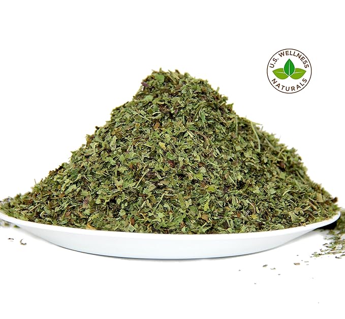 Lemon Balm (Herbal Tea): (Melissa Officinalis Caffeine Free) - Balm Leaf (Cut and Sifted) 1lb (16Oz) U.S. Wellness Bulk Tea