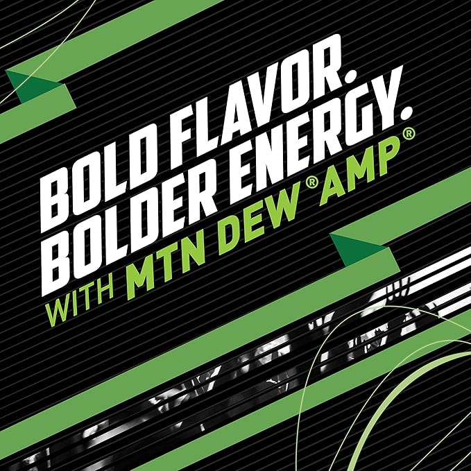 Mtn Dew AMP EnergyOriginalEnergy Drink with CaffeineB Vitamins16 fl oz cans(Pack of 24)
