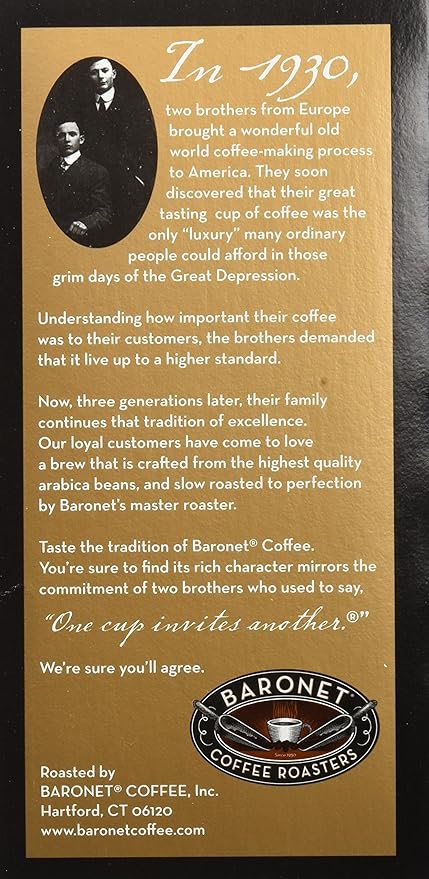 Baronet Coffee French Roast Coffee Pods Bag - Regular Dark Roast - 3 Boxes of 16 Single Serve Pods - 48 Count 12 Grams - Individually Wrapped for Freshness - Rich Traditional Flavor