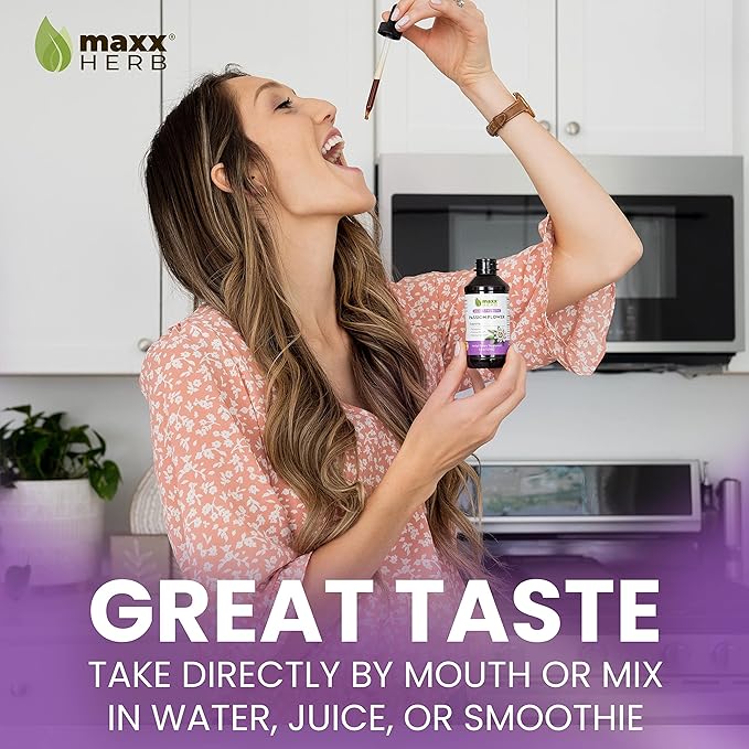 Maxx Herb Passion Flower Extract - Max Strength Passion-Flower Liquid Absorbs Better Than Capsules for Relaxation and Stress Relief Alcohol-Free - 4 Bottles 4 Oz Each (240 Servings)