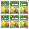 Zuko Strawberry Banana Instant Powder Drink | Family Pack | No Sugar Needed | Vitamin C | 14.1 Ounce (Pack of 6)