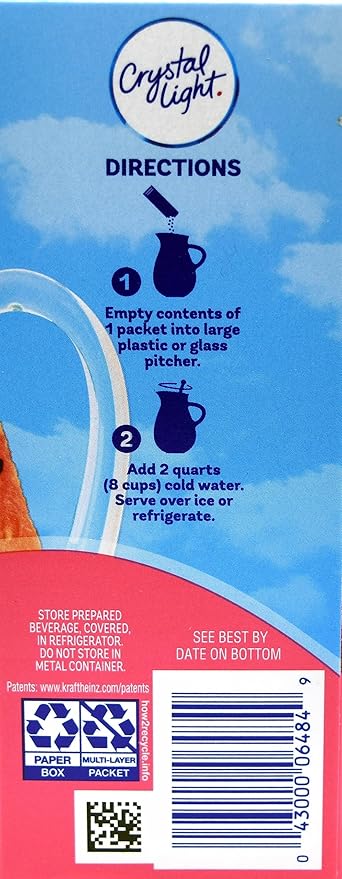 Crystal Light Strawberry Watermelon Drink Mix 12-Quart Canister (Pack of 9)