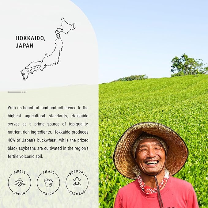 Senbird Premium Kuromamecha - Japanese Black Soybean Tea - From Hokkaido Japan - Loose Leaf Kuromame in Airtight Tea Tin (5.3oz/150g)