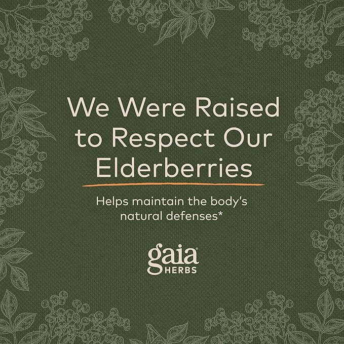Gaia Herbs Black Elderberry Syrup 5.4 Ounce