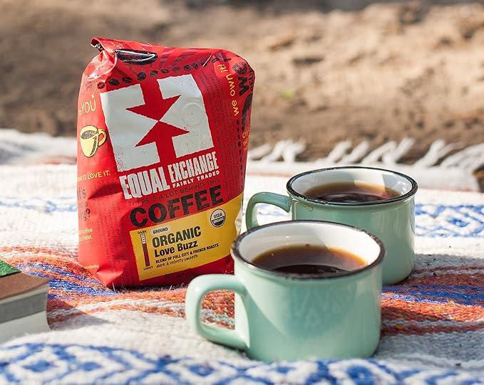 Equal Exchange Organic Whole Bean Coffee Decaf 12-Ounce Bag (Pack of 3)