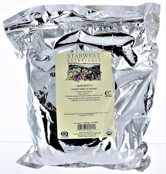 Starwest Botanicals Hyssop Herb C/S