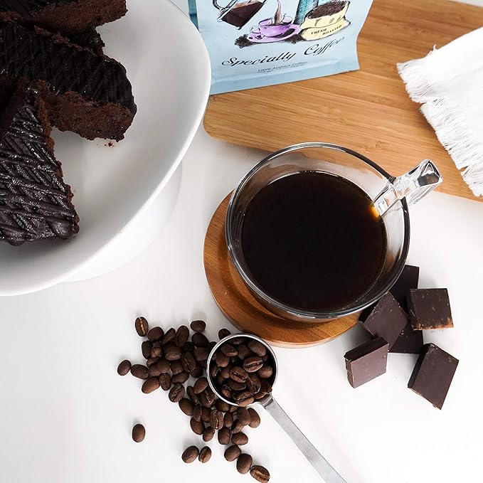 Coffee Masters Flavored Coffee Dark Chocolate Decadence Ground 12-Ounce Bags (Pack of 4)