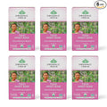Organic India Tulsi Sweet Rose Herbal Tea - Holy Basil Leaf African Basil Chamomilie Lemon Myrtle Stress Relieving Immune Support USDA Certified Organic Caffeine-Free - 18 Infusion Bags 6 Pack