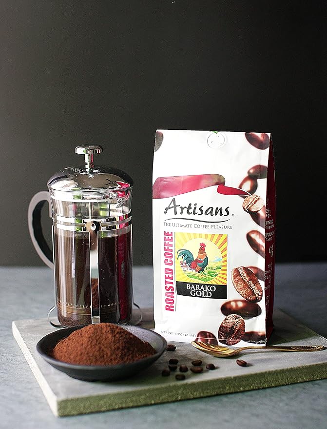 Artisans Philippine Coffee Barako Gold Dark Roast Ground 100% Liberica 1.1 Pounds Bag