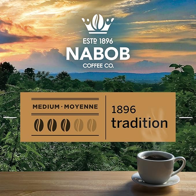 Nabob Traditional Fine Grind Coffee (930g / 2lbs) Made in Canada