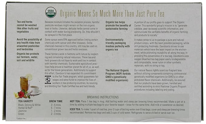 Davidson's Organics Decaffeinated Green 100-count Unwrapped Tea Bags
